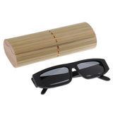 Max Handmade Unisex Plate Wood Bamboo Sunglasses Polarized Glasses + Case grey