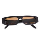 Max Handmade Unisex Plate Wood Bamboo Sunglasses Polarized Glasses + Case orange