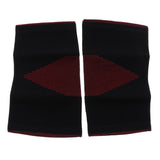 Max 1 Pair Black Sports Knee Sleeves Arthritis Pain Brace Wrap Black Red M