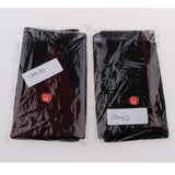 Max 1 Pair Black Sports Knee Sleeves Arthritis Pain Brace Wrap Black Red M