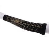 Max Sports Elastic Elbow Arm Sleeve Brace Support Protector L black and gold