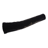 Max Sports Elastic Elbow Arm Sleeve Brace Support Protector L black and gold