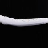 Max Sports Elastic Elbow Arm Sleeve Brace Support Protector L white and gold