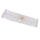 Max Sports Elastic Elbow Arm Sleeve Brace Support Protector L white and gold