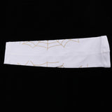 Max Sports Elastic Elbow Arm Sleeve Brace Support Protector L white and gold