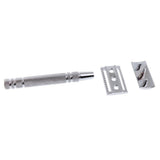 Max Men's Double Edge Safety Shaving Razor + Stand Holder Base Silver