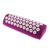 Max Spiky Acupressure Pillow Mat Set Acupuncture Massage Cushion Pad Kit Purple