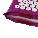 Max Spiky Acupressure Pillow Mat Set Acupuncture Massage Cushion Pad Kit Purple