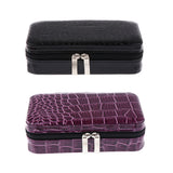 Max 40 Bottles 2ml PU Leather Essential Oil Carrying Case Bag Storage Box Black