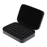 Max 40 Bottles 2ml PU Leather Essential Oil Carrying Case Bag Storage Box Black
