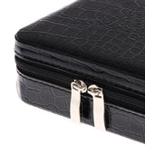 Max 40 Bottles 2ml PU Leather Essential Oil Carrying Case Bag Storage Box Black