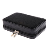 Max 40 Bottles 2ml PU Leather Essential Oil Carrying Case Bag Storage Box Black