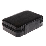 Max 40 Bottles 2ml PU Leather Essential Oil Carrying Case Bag Storage Box Black