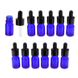 Max 12 Pieces Empty Essential Oil Bottle Glass Liquid Aromatherapy Dropper  5ML
