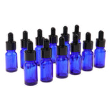 Max 12 Pieces Empty Essential Oil Bottle Glass Liquid Aromatherapy Dropper  5ML