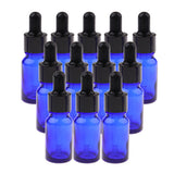 Max 12 Pieces Empty Essential Oil Bottle Glass Liquid Aromatherapy Dropper  15ML
