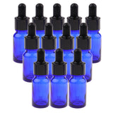 Max 12 Pieces Empty Essential Oil Bottle Glass Liquid Aromatherapy Dropper  15ML