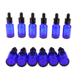 Max 12 Pieces Empty Essential Oil Bottle Glass Liquid Aromatherapy Dropper  15ML