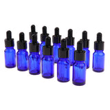 Max 12 Pieces Empty Essential Oil Bottle Glass Liquid Aromatherapy Dropper  15ML