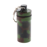 Max 4 Pieces Aluminum Pill Storage Case Box Medicine Container Holder Camouflage