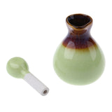 Max Beauty Salon Essential Oil Bottle Aromatherapy Ceramic Container Jar Green
