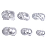 Max DIY Aluminum Alloy Bath Bombs Fizzies Mold Handmade Soap Shrink Wrap Set B