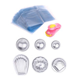 Max DIY Aluminum Alloy Bath Bombs Fizzies Mold Handmade Soap Shrink Wrap Set B