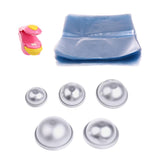 Max DIY Aluminum Alloy Bath Bombs Fizzies Mold Handmade Soap Shrink Wrap Set E