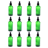 Max 12 Pieces Empty Essential Oils Dropper Bottles Aromatherapy for 30ml Green