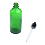 Max 6 Pieces Empty Essential Oil Dropper Bottles Liquid Aromatherapy 100ml Green