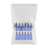 Max 12 Pieces Empty Essential Oils Bottles Aromatherapy with Dropper Cap Blue