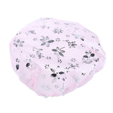 Max 5 Pieces Reusable Waterproof Cap Women Shower Cap Adult  Bathing Hat Pink