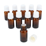 Max 12 Pieces Essential Oils Glass Bottles With Orifice Reducer Dropper 10ml