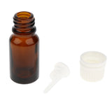 Max 12 Pieces Essential Oils Glass Bottles With Orifice Reducer Dropper 10ml