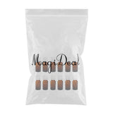 Max 12 Pieces Essential Oils Glass Bottles With Orifice Reducer Dropper 10ml