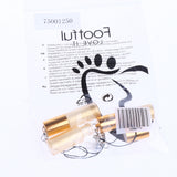 Max 24 Pieces Refillable Glass Roller Essential Oil Bottles Pendant 5ml Gold