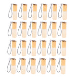 Max 24 Pieces Refillable Glass Roller Essential Oil Bottles Pendant 5ml Gold