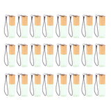 Max 24 Pieces Refillable Glass Roller Essential Oil Bottles Pendant 5ml Green