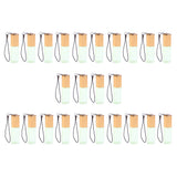 Max 24 Pieces Refillable Glass Roller Essential Oil Bottles Pendant 5ml Green