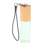 Max 24 Pieces Refillable Glass Roller Essential Oil Bottles Pendant 5ml Green