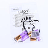Max 24 Pieces Refillable Glass Roller Essential Oil Bottles Pendant 5ml Purple