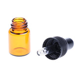 20 Pieces Mini Refillable Glass Dropper Bottle for Essential Oils 3ML