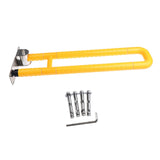 Maxbell Stainless Steel Folded Safety Grab Bar Toilet Hand Rails for Bathroom Yellow