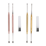 Max Ear Curette Earwax Removal Stick Ear Wax Cleaner Remover Spoon Set Golden