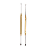 Max Ear Curette Earwax Removal Stick Ear Wax Cleaner Remover Spoon Set Golden