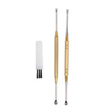 Max Ear Curette Earwax Removal Stick Ear Wax Cleaner Remover Spoon Set Golden