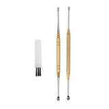 Max Ear Curette Earwax Removal Stick Ear Wax Cleaner Remover Spoon Set Golden