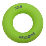 Max Finger Gripper Strengthener Hand Grip Exerciser Ring 30LB Green