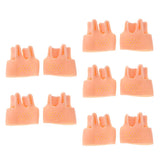 Max 10 Pieces Gel Toe Sleeves Bunion Cushions Corns Protectors Cap Pad Skin