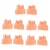 Max 10 Pieces Gel Toe Sleeves Bunion Cushions Corns Protectors Cap Pad Skin